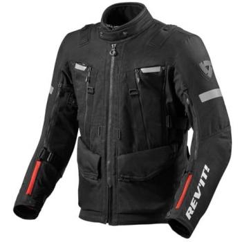 Chaqueta textil de motocicleta Rev'it Sand 4 H2O Negra