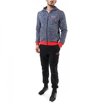Emporio Armani EA7 chándal con pantalones y sudadera fashion hombre nuevo gris EU M