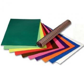 Papel de calco transparente folia, 700 x 1000 mm, 42 g/m², color rojo, paquete de 25 hojas