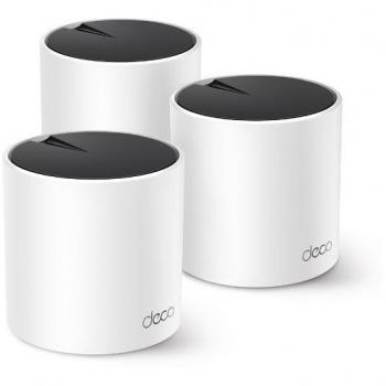 Sistema WiFi Mesh TP-Link Deco X55 - Velocidad de 3000 Mbps, Tecnología MU-MIMO, Cobertura de 418m2 para hasta 150 Dispositivos, Color Blanco