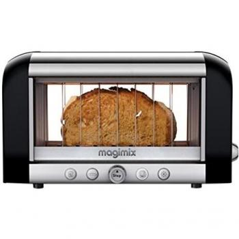 Tostadora Magimix Vision 11541 Negra - 1450W, 8 niveles de dorado, tecnología de quartz