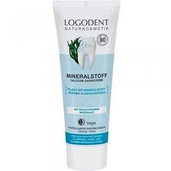 Logona Pasta de Dientes Logodent con Sales Minerales y Calcio, 75 ml