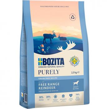 Bozita Croquetas Adulto Activo Sin Cereales con Reno - 2,5 kg