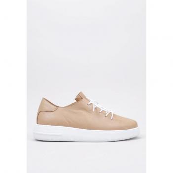 Zapatillas deportivas planas para mujer Sandra Fontán OHRID color Camel, talla 41