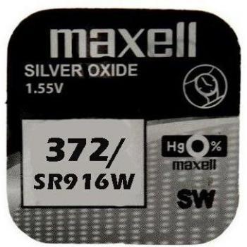 Batería de Óxido de Plata Maxell V372 1.55V - Caja de 10 unidades