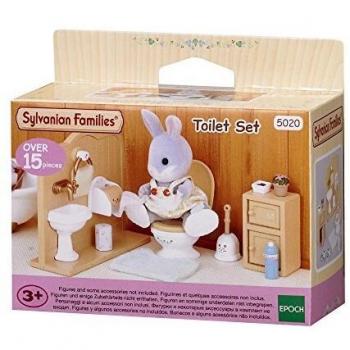 Sylvanian Families- Toilet Set Mini muñecas y Accesorios, Multicolor