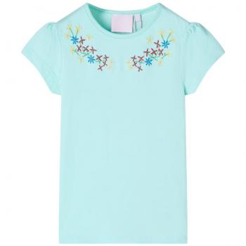 Camiseta infantil aguamarina claro 140