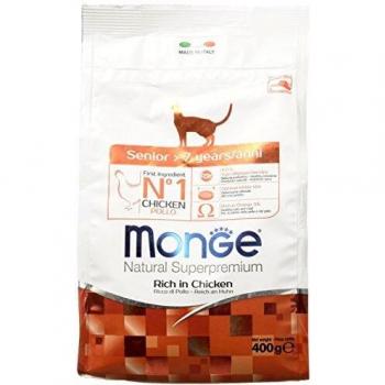 Monge Natural Superpremium Senior, alimento para Gatos, 400 g