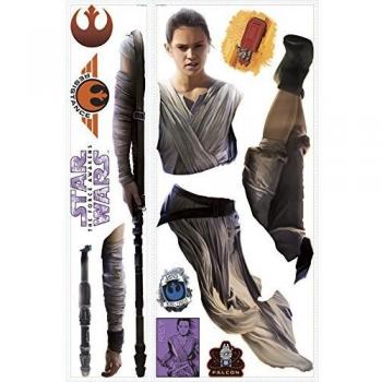 Pegatinas de pared gigantes Star Wars Episodio 7 - Rey (13 piezas)