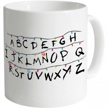 Shotdeadinthehead Inspired by Stranger Things - Xmas Lights Taza