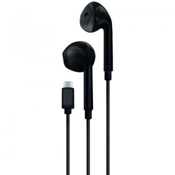 Auriculares Intraurales USB-C con Micrófono, 1.2 m, Negros - Mooov