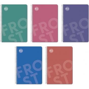 Cuaderno Espiral Folio Tapa Blanda 80H Frost Surtidos