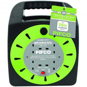 PIFCO ES870 25m 4-Way Extension Reel