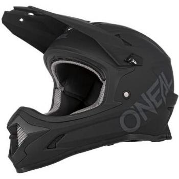 Casco de Bicicleta de Montaña O'Neal Sonus Solid Downhill Negro Adulto Talla XS con Aberturas de Ventilación y Carcasa Exterior de ABS