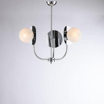 Araña contemporánea Selene cromo 3 luces E14