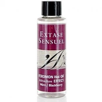 Extase sensuel aceite de masaje efecto calor con feromonas mora
