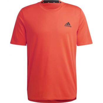 Camiseta de manga corta adidas D4M para hombres en color naranja