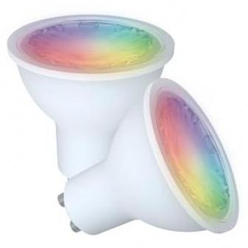 Pack 2 Bombillas Inteligentes LED GU10 Wifi y Bluetooth RGBW 5W 400Lm Temperatura Ajustable (2700K - 6500K)