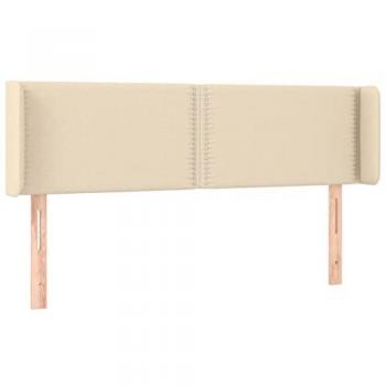 Cabecero de Orejas Tapizado Antimancha Color Crema 147x16x78/88 cm