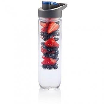 Loooqs Botella de agua con infusor, Unisex, Water, azul, 800 ml