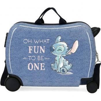 Maleta infantil Disney Stitch Fun to be one 2 ruedas multidireccion