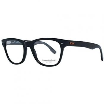 Montura de Gafas Ópticas para Hombre Ermenegildo Zegna ZC5001, Color Negro Brillante, Talla Única