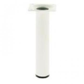 Pata Cilíndrica Mueb Rei Acero Blanco Ø30x150mm Mod.401G 4 Piezas