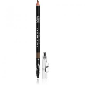 MUA Makeup Academy Brow Define Long-Lasting Eyebrow Pencil with Brush Shade Mid Brown 1.2 g