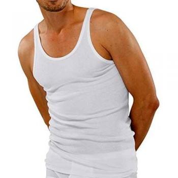 Camiseta Interior Deportiva Sin Mangas Original Doppelripp Schiesser - Paquete de 1, Color Blanco
