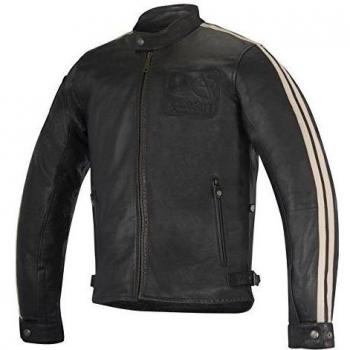Alpinestars – cazadora moto Charlie piel, negro, talla S