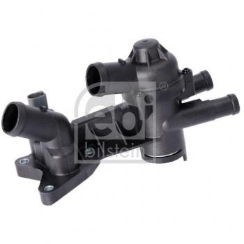 Carcasa del termostato FEBI BILSTEIN 180393 para SEAT Ibiza, Cordoba, Toledo y VOLKSWAGEN Polo, Fox y SKODA Fabia, Rapid, Roomster