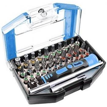 Einhell 49119000 bit-Box con Micro-Puntas, Soporte magnetico, para cinturón, 35 Piezas