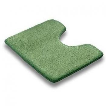 Vonella 14305 alfombra de baño Uni, 60 x 50 cm, con recorte 100% poliacrílico, verde