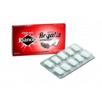 Juanola Chicles Regaliz con Xilitol 10 unidades
