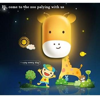 jp4kids Baby Luz nocturna + Pared adhesivos en Juego amarillo jirafa