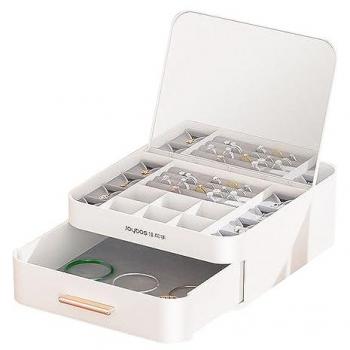 Estuche portátil organizador de joyas con espejo Joybos