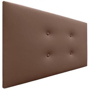 Cabecero de Polipiel Aqualine Pro 110x50cm con 2 Hileras de Botones - Arcilla para Camas 80/90/105