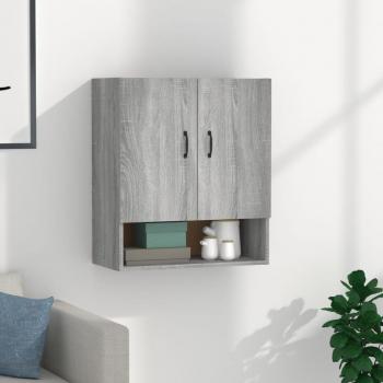 Armario de pared Sonoma gris 60x31x70 cm madera multicapa contrachapada