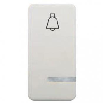 Bjc sol - Tecla pulsador timbre luminoso estrecho sol-teide blanco
