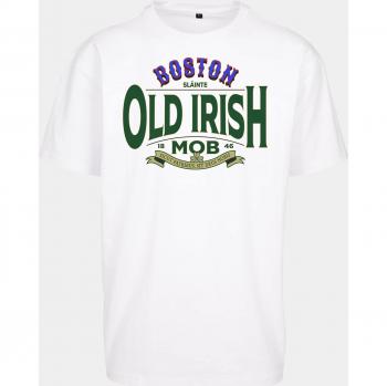 Camiseta Oversize Mister Tee Old Irish Mob Blanca