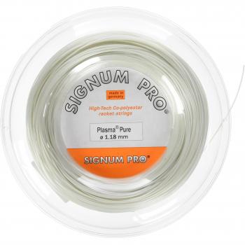 Signum Pro Plasma Pure - Cuerda de Tenis, Color Blanco, Blanco, 1,28 mm x 200 m