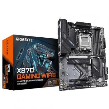 Gigabyte X870 Gaming WIFI6 Placa Base - Compatible con CPUs AMD Ryzen 9000, VRM de 8+2+2 Fases, hasta 8000MHz DDR5 (OC), 1x PCIe 5