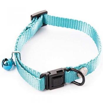 Collar antiestrangulamiento clásico de nylon para gato Martin Sellier Turquesa