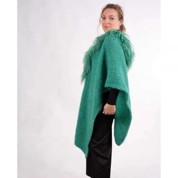 Bufanda de Lana Tibet Gebe Complements - Elegancia y Estilo en Verde Esmeralda