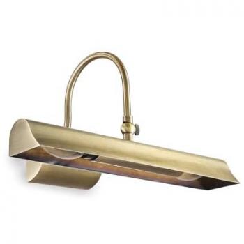 Aplique de pared Retro Metal Latón 2 bombillas E14 18cm Ideal Lux