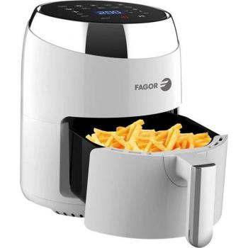 Fagor Naturfry FGE501D Freidora de Aire 3.5L 1400W con Pantalla LED Táctil, Regulador de Temperatura 50-200°C y Temporizador