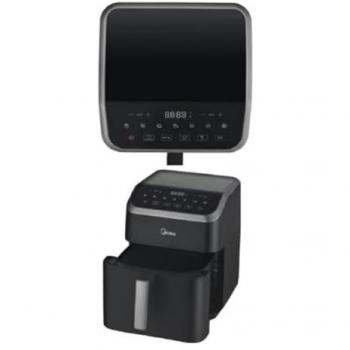 Freidora de Aire Caliente Midea 7L 1800W Digital con 8 Programas Negra