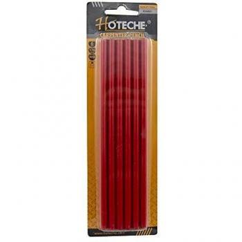 Hoteche 424001 Lápices de Carpintero, Rojo/Negro, 18 cm