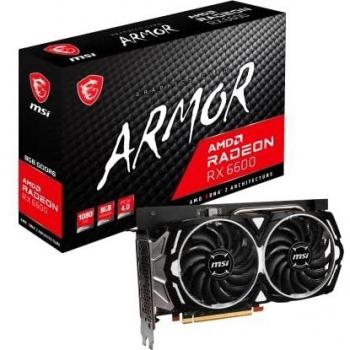 Tarjeta Gráfica MSI Radeon RX 6600 ARMOR 8GB GDDR6 - PCIe 4.0, HDMI, DisplayPort