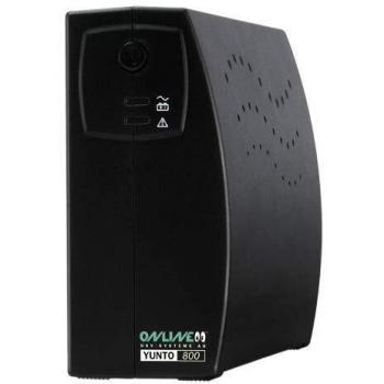 Sistema de Alimentación Ininterrumpida (UPS) Yunto 800 - Línea Interactiva, 800 VA, 480 W, 3 Salidas AC
